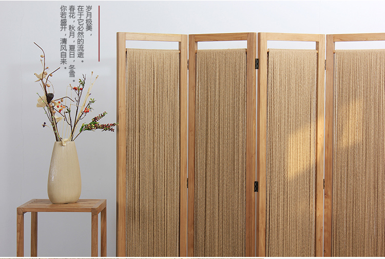 實木屏風(fēng)隔斷玄關(guān)，現(xiàn)代簡約中式折屏