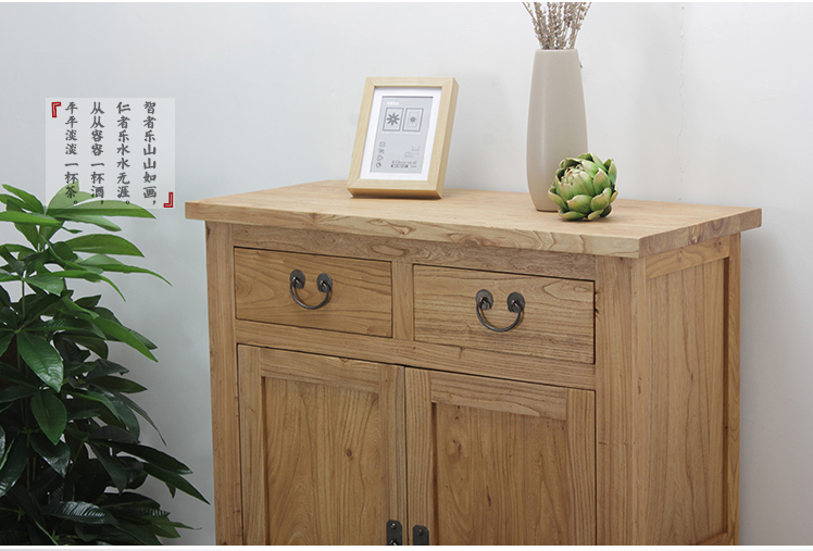 中式簡約實木玄關(guān)鞋柜，中式門廳柜收納柜