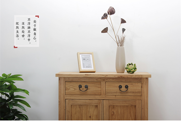 中式簡約實木玄關(guān)鞋柜，中式門廳柜收納柜