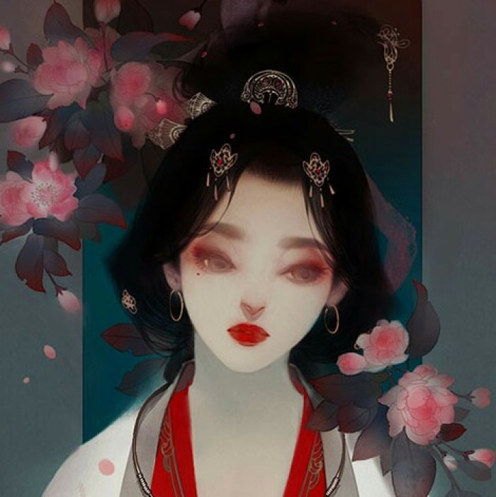 妖氣古風女子頭像，唯美古典qq頭像