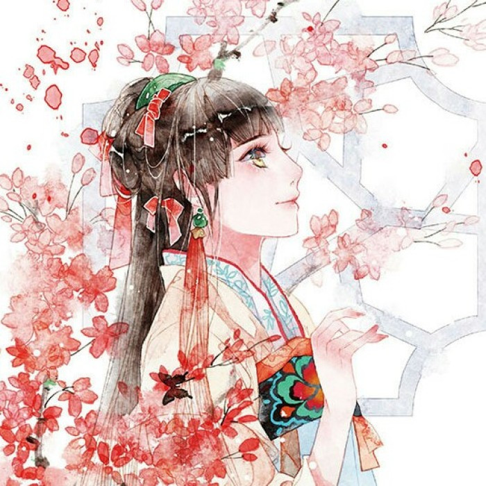 柔美淡雅女子古風(fēng)頭像，古典女子qq頭像