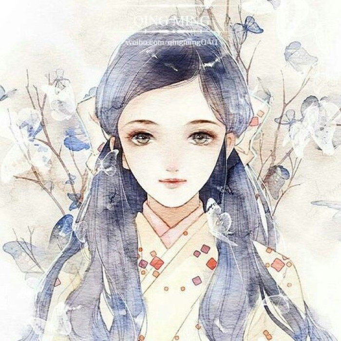 柔美淡雅女子古風(fēng)頭像，古典女子qq頭像