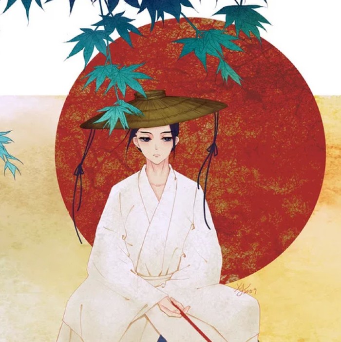 古典唯美女子頭像，水彩風(fēng)女生頭像