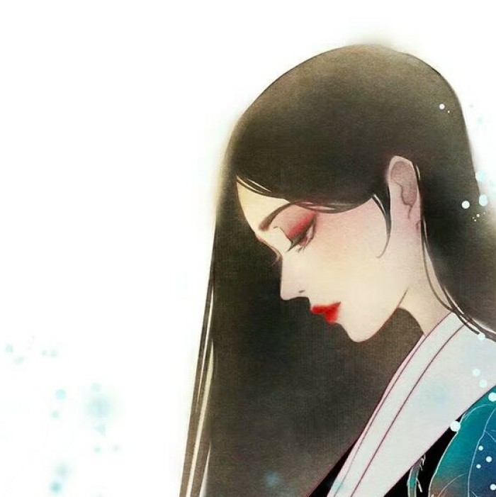 古典唯美女子頭像，水彩風(fēng)女生頭像