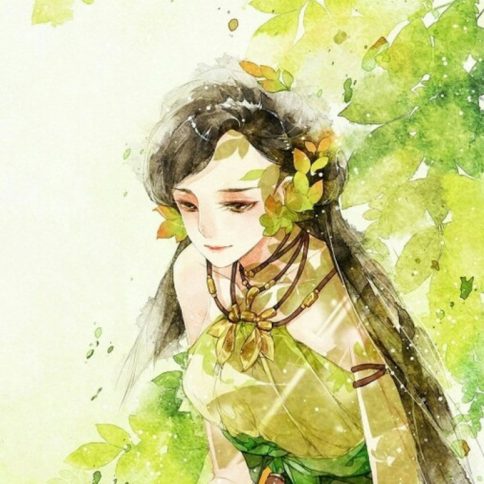 水墨風(fēng)古典女子頭像，古風(fēng)唯美頭像。