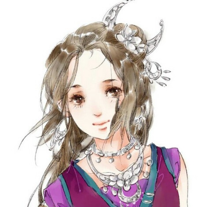 水墨風(fēng)古典女子頭像，古風(fēng)唯美頭像。