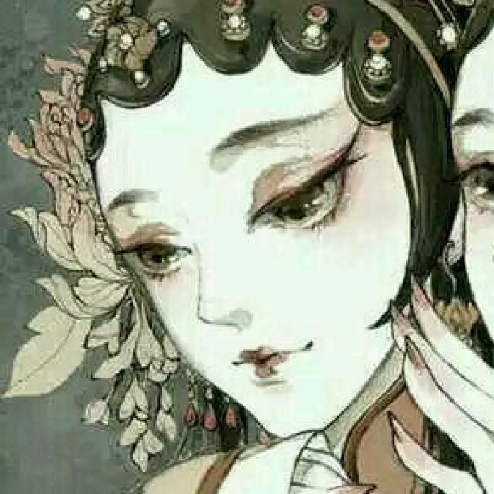 動漫古風(fēng)女子閨蜜頭像，好姐妹qq頭像