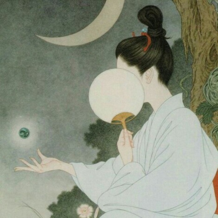 清雅風(fēng)格古典女生頭像，動漫水彩古風(fēng)頭像