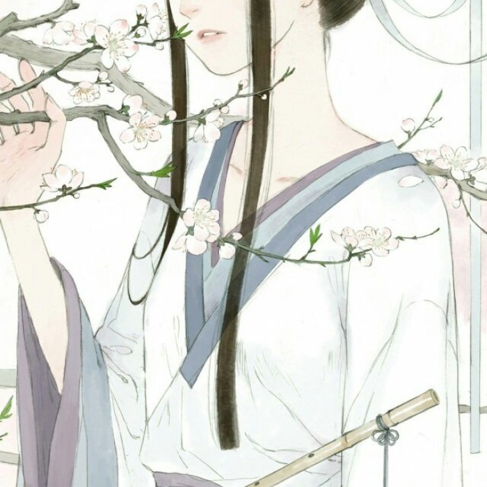 清雅風(fēng)格古典女生頭像，動漫水彩古風(fēng)頭像