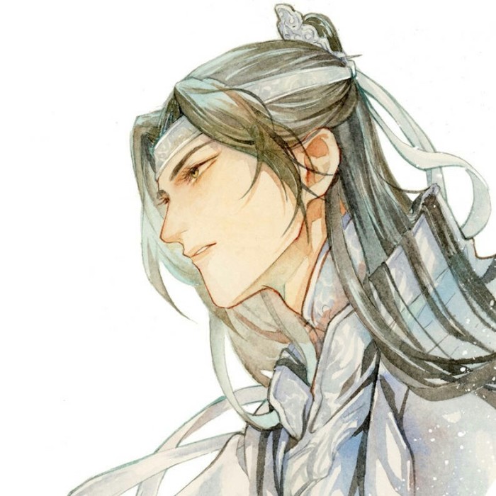 雅致男子古風(fēng)頭像，劍眉星目古典男生頭像