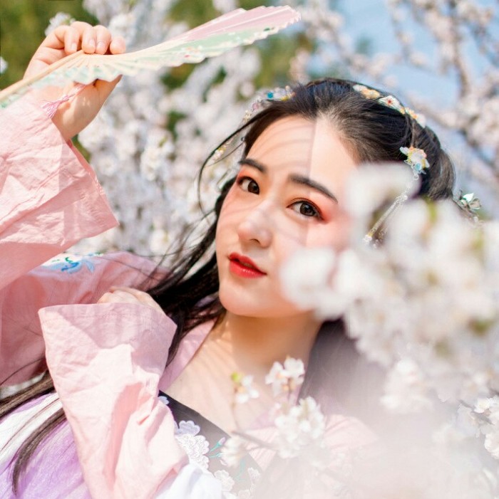 粉妝玉琢的女子古風(fēng)頭像，家佳樂文學(xué)女生頭像