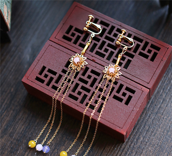 中式古典純手工發(fā)飾，婚禮頭飾蝴蝶彩珠