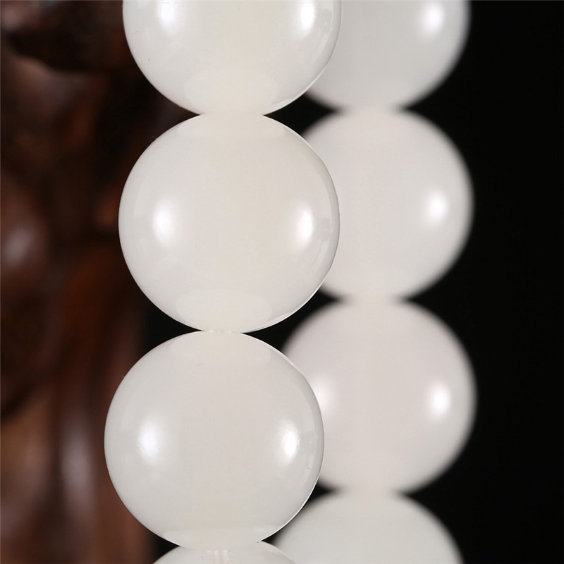 天然和田玉玉石手串，新疆白玉男女手飾