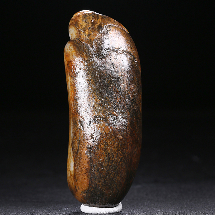 天然白玉壽星手玩件，和田玉掛件籽料