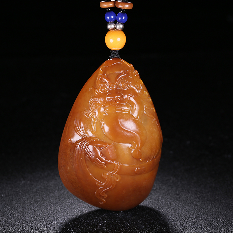 和田玉金包玉鐘馗掛墜，天驅(qū)邪鎮(zhèn)鬼平安康健