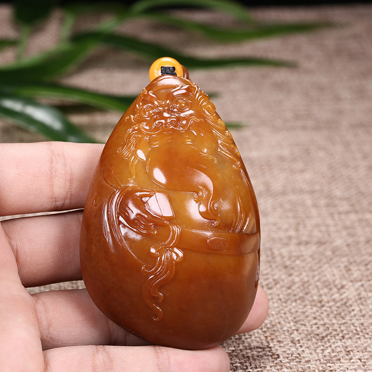 和田玉金包玉鐘馗掛墜，天驅(qū)邪鎮(zhèn)鬼平安康健