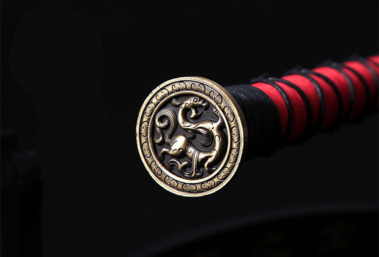 八面漢劍一體寬柄錳鋼刀劍 ，傳統(tǒng)霸氣古韻兵器