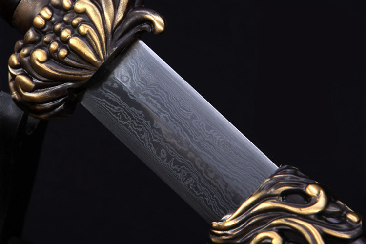 正宗寶劍銅裝乾隆佩劍，花紋鋼君子寶劍