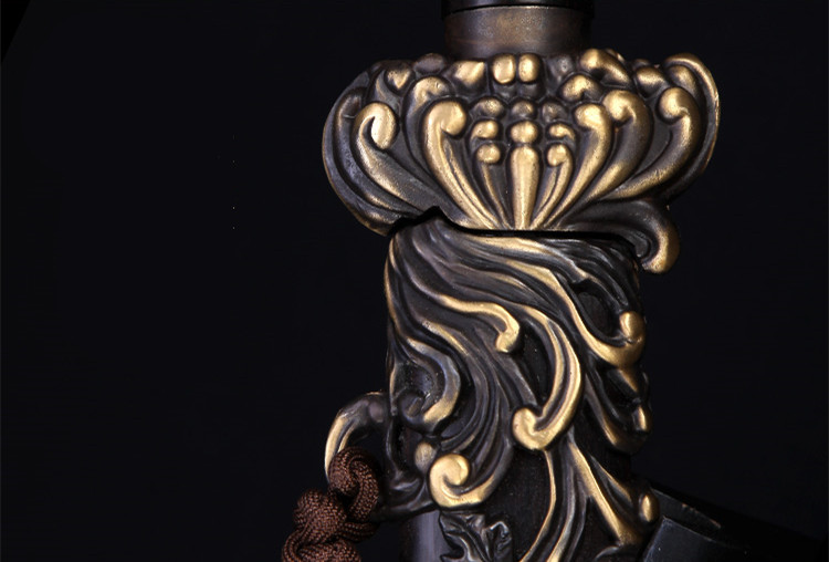 正宗寶劍銅裝乾隆佩劍，花紋鋼君子寶劍