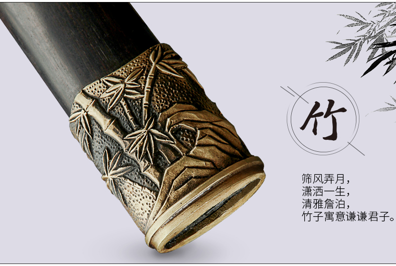 梅蘭竹菊八面四君子劍，中國(guó)傳統(tǒng)象征紋飾寶劍