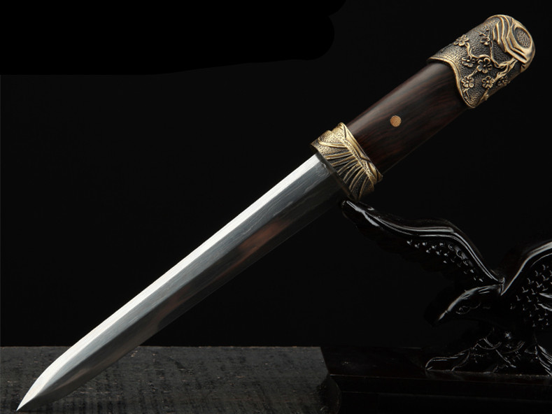 梅蘭竹菊八面四君子劍，中國傳統(tǒng)象征紋飾寶劍