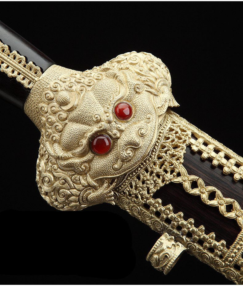 明朝御制大永樂劍，手工寶劍花紋鋼劍