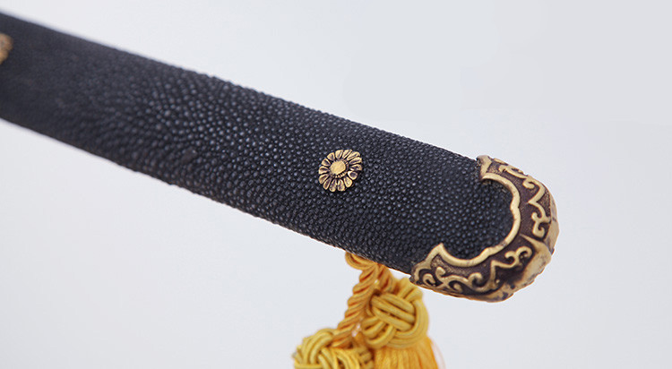 唐劍霜明燒刃長刀一體長劍，唐手工兵器刀劍