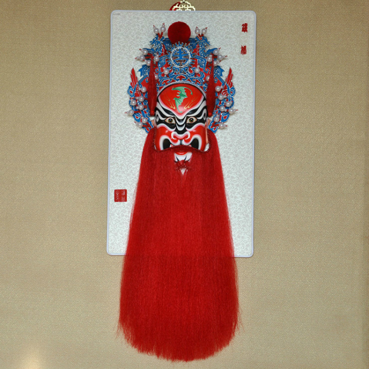 鐘馗京劇臉譜掛件，鎮(zhèn)宅辟邪工藝品家具掛件