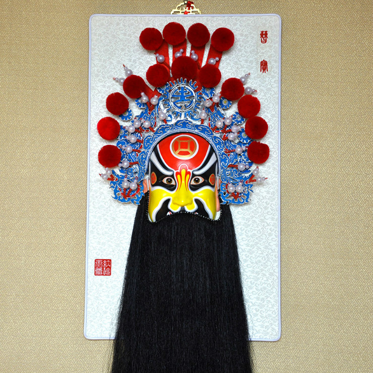 西路財(cái)神京劇臉譜掛件，家佳樂文學(xué)特色工藝品
