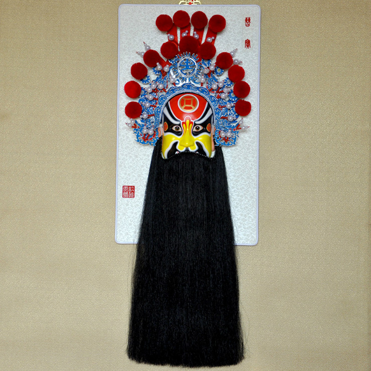 西路財(cái)神京劇臉譜掛件，家佳樂文學(xué)特色工藝品
