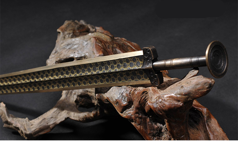 越王勾踐劍青銅劍，仿古兵器寶劍圖片