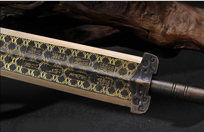 越王勾踐劍青銅劍，仿古兵器寶劍圖片