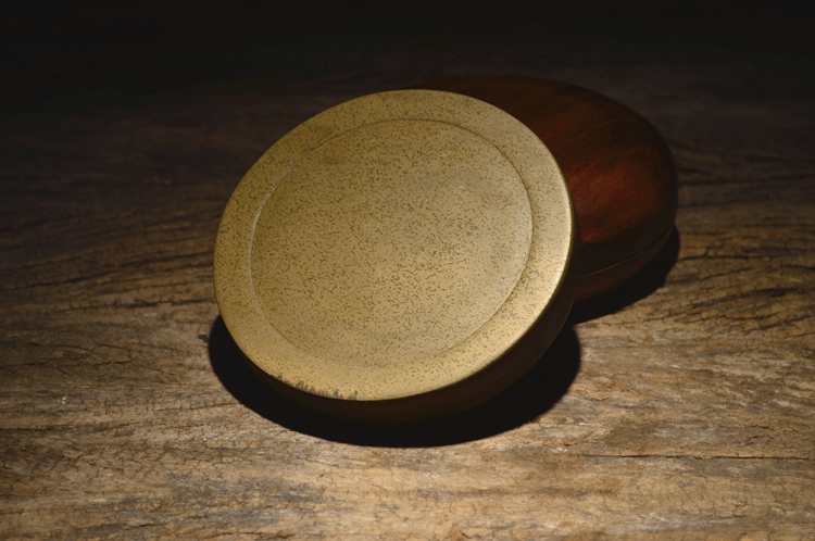 老坑黃魚子原石籽料硯臺，四大名硯歙硯硯臺