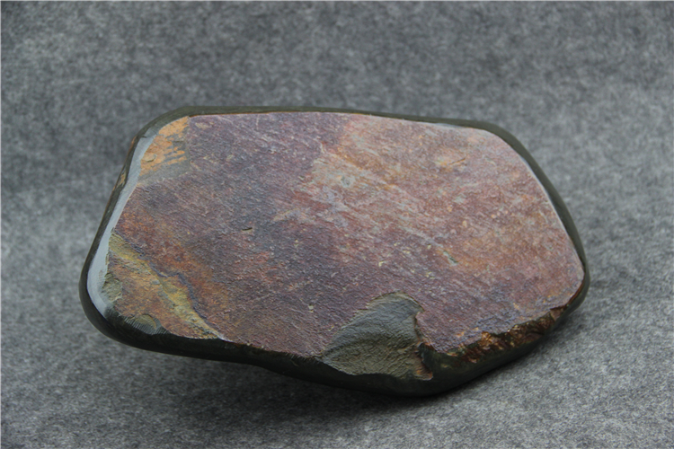 金暈魚子荷葉雕花歙硯，老坑硯臺龍尾硯