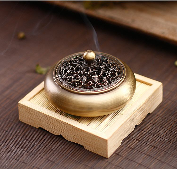 古韻純銅生活家居檀香爐，沉香熏香爐盤香爐。