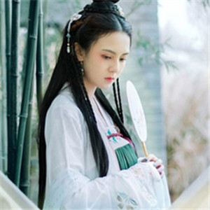 竹青風(fēng)悠女子清雅古風(fēng)頭像，唯美女生真人頭像