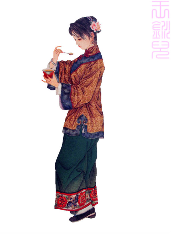 趙成偉《清裝紅樓人物譜》欣賞(二)