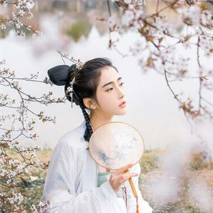 櫻花樹(shù)下古風(fēng)女子頭像，真人古風(fēng)頭像大全