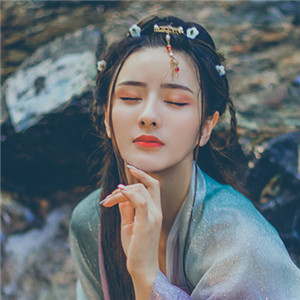 星輝光影漢服古風女子頭像，妖媚女生頭像