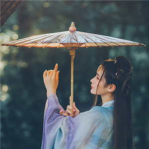 星輝光影漢服古風(fēng)女子頭像，妖媚女生頭像