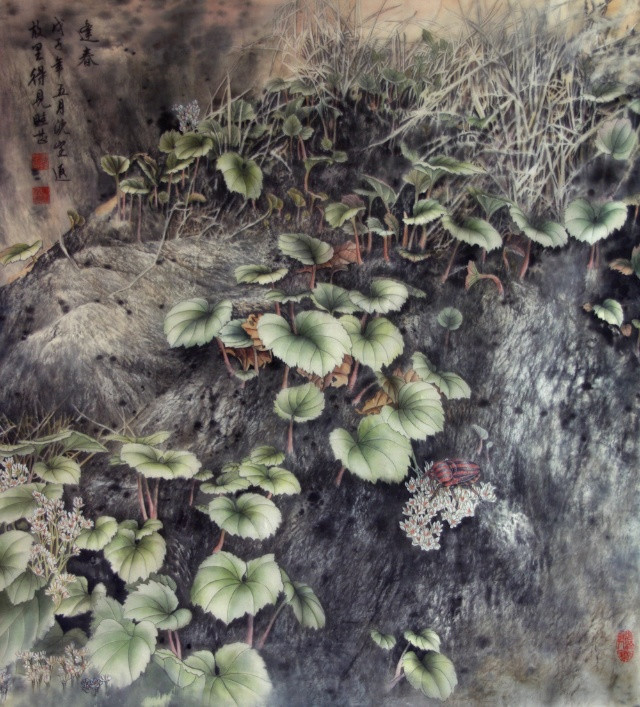 傅畦芷工筆色彩水墨國畫欣賞