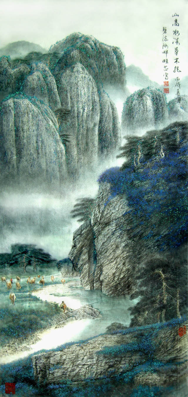 傅畦芷工筆色彩水墨國畫欣賞