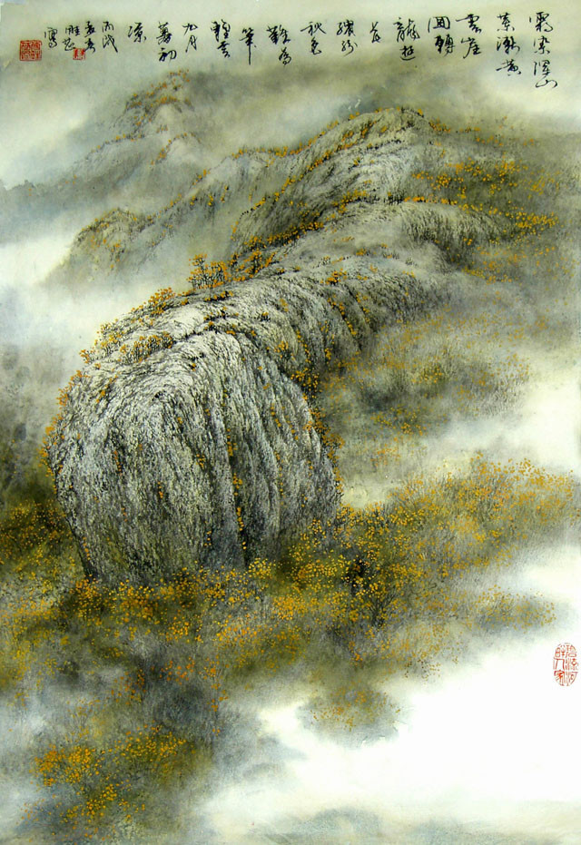 傅畦芷工筆色彩水墨國畫欣賞