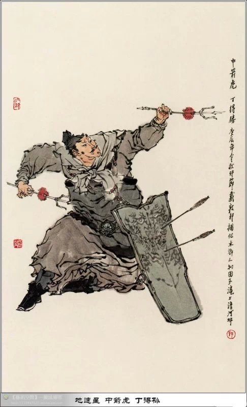 戴敦邦作品《水滸人物一百零八圖》欣賞(四)