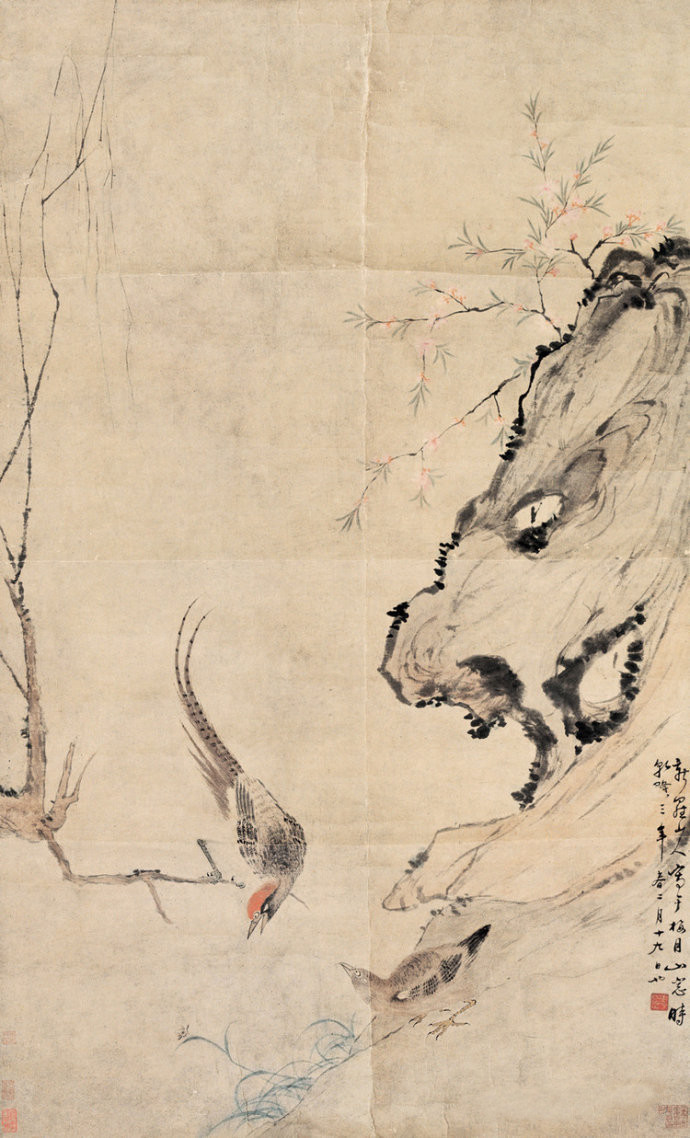 清代畫(huà)家華嵒精美花鳥(niǎo)書(shū)畫(huà)作品欣賞