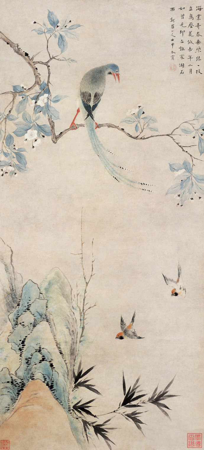 清代畫(huà)家華嵒精美花鳥(niǎo)書(shū)畫(huà)作品欣賞