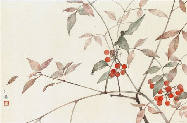 古典清雅宋揚(yáng)國(guó)畫植物家具工筆畫（二）