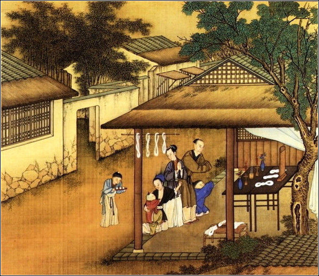 中國24節(jié)氣古畫圖，超美國畫插畫欣賞