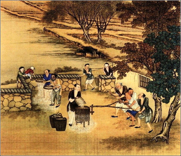 中國24節(jié)氣古畫圖，超美國畫插畫欣賞