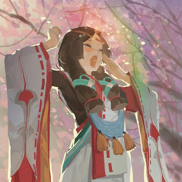 陰陽(yáng)師八百比丘尼古風(fēng)圖片